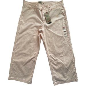 🌹Women’s Jeans levi’s Classic Utility Wide-Leg Crop Mid Rise Plus Size 18 Coral
